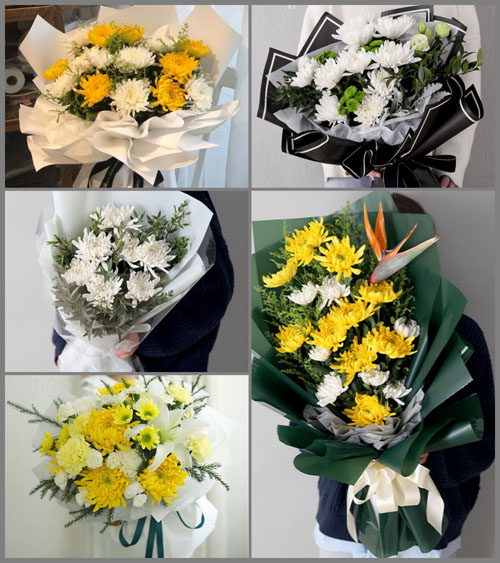 贵州六盘水六枝特区岩脚镇太和村白事花束代送
